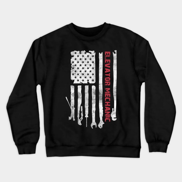 Elevator Mechanic Crewneck Sweatshirt by BOOBYART